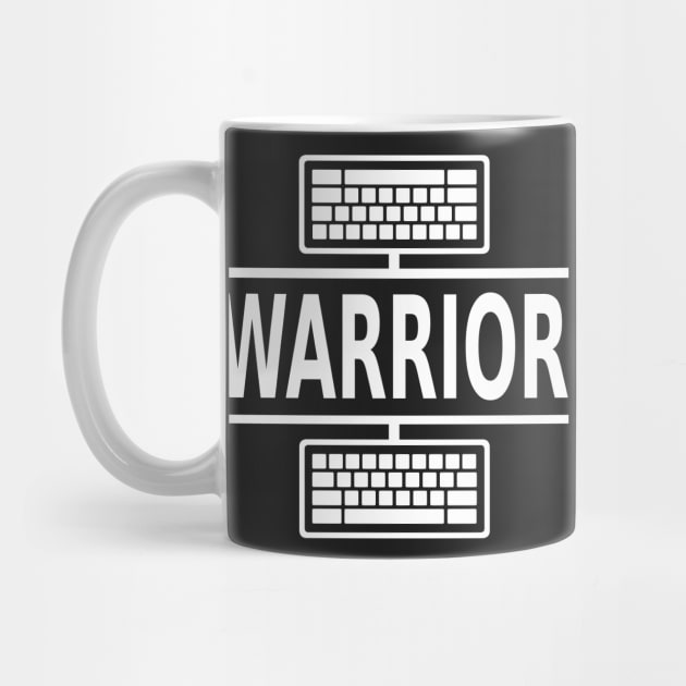 Keyboard Warrior (white) by Vitalitee